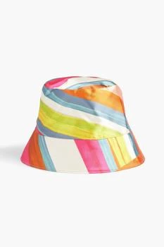 推荐Charlie striped linen-blend satin-twill bucket hat商品