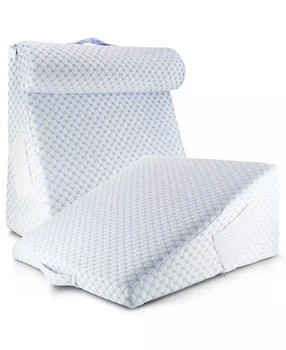 Nestl | 12" Cooling Foam Wedge Pillow with Bolster Pillow,商家Macy's,价格¥404