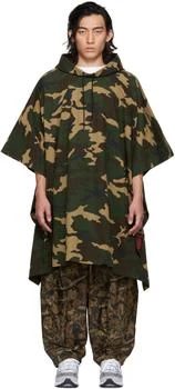 推荐Green Camo Poncho Coat商品