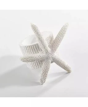 Saro Lifestyle | Neptune Collection Starfish Napkin Ring, Set of 4,商家Macy's,价格¥165