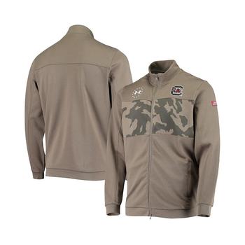 Under Armour | Men's Olive South Carolina Gamecocks Military-Inspired Appreciation Full-Zip Jacket商品图片,