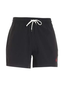 拉夫劳伦短裤图片, Ralph Lauren | Polo Ralph Lauren Logo Patch Drawstring Swimming Shorts商品图片 7.2折