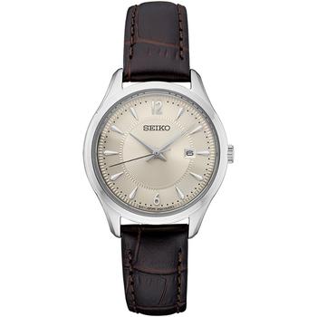 product Women's Essential Brown Leather Strap Watch 39mm image