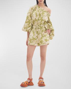 推荐Leisa Off-Shoulder Floral Cotton Blouse商品