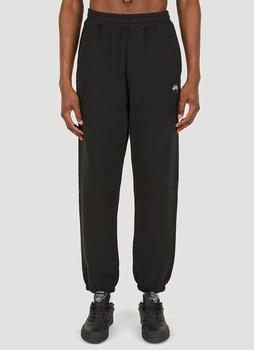 stussy裤子, STUSSY | Stock Logo Track Pants in Black商品图片 