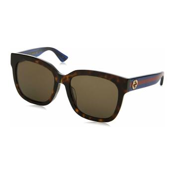 Gucci | GUCCI 女豹纹女士方形太阳镜 GG0034SA-003商品图片,满$100享9.5折, 满折