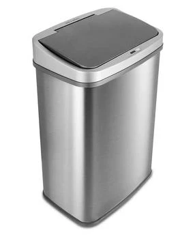 NINE STARS GROUP USA INC | Nine Stars 13.2 Gallon Stainless Steel Sensor Trash Can with Gun Metal Trim,商家Macy's,价格¥563