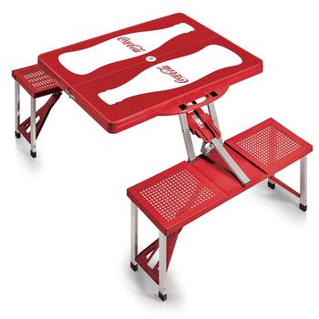 商品Oniva® by Coca-Cola Picnic Table Portable Folding Table with Seats图片
