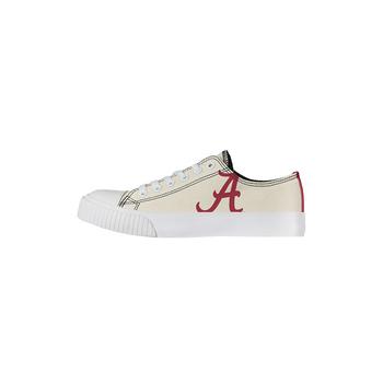 商品FOCO | Women's Cream Alabama Crimson Tide Low Top Canvas Shoes,商家Macy's,价格¥425图片