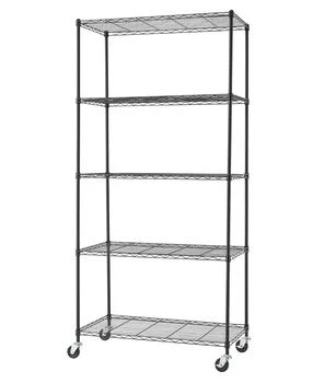 TRINITY | Basics 5-Tier Wire Shelving Rack with NSF Includes Wheels,商家Macy's,价格¥880