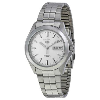 精工机械表怎么样, Seiko | Series 5 Automatic Silver Dial Mens Watch SNKK87商品图片 5.1折