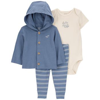 商品Carter's | Baby Boys Little Cardigan, Bodysuit and Pants, 3 Piece Set,商家Macy's,价格¥216图片