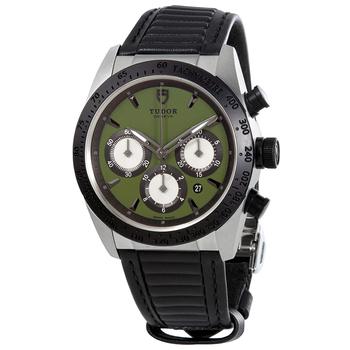 推荐Pre-owned Tudor Fastrider Chronograph Tachymeter Green Dial Mens Watch 42010N-0004商品