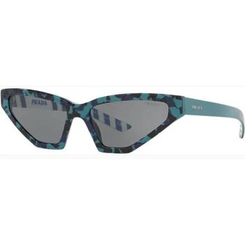 Prada | Prada Women's Sunglasses - Grey Lens Camouflage Green Frame | PRADA 0PR12VS 4456Q057 4.6折×额外9折x额外9.5折, 独家减免邮费, 额外九折, 额外九五折