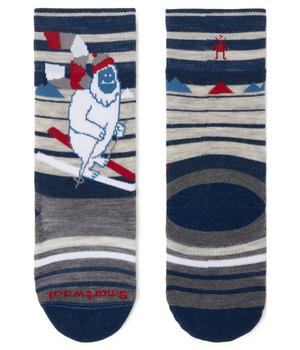 商品SmartWool | Wintersport Full Cushion Yeti Pattern Over-the-Calf Socks (Toddler/Little Kid/Big Kid),商家Zappos,价格¥129图片