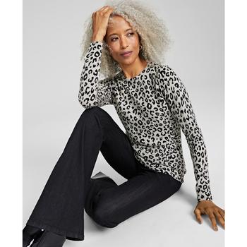 Charter Club | Women's 100% Cashmere Spotty Dottie Sweater, Created for Macy's商品图片,4.3折×额外8折, 额外八折