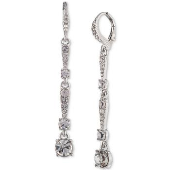 Givenchy | Silver-Tone Crystal Linear Drop Earrings商品图片,