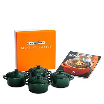 商品Le Creuset | Set of 4 Mini Cocottes with Mini-Cocotte Cookbook,商家Bloomingdale's,价格¥1031图片