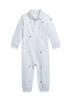 Ralph Lauren | Lauren Childrenswear Baby Boys Polo Pony Soft Cotton Polo Coverall,商家Belk,价格¥256