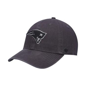 product Men's Charcoal New England Patriots Clean Up Tonal Adjustable Hat image