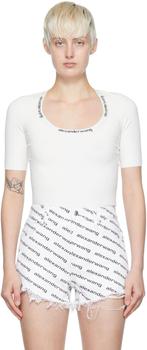 Alexander Wang | White Viscose T-Shirt商品图片,