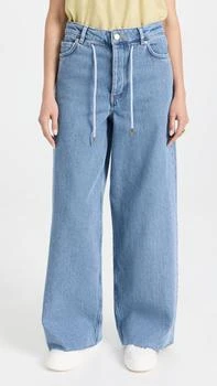Ganni | Heavy Denim Wide Drawstring Jeans 4.9折×额外7.5折x额外9.7折, 额外七五折, 额外九七折