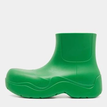 推荐Bottega Veneta Green Rubber Puddle Ankle Boot Size 42商品