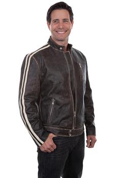 Vicenzo Leather, Scully Leather | Leather Racing Jacket商品图片 