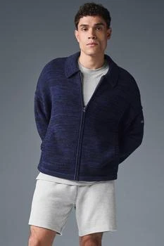 Alo | Heritage Full Zip Sweater - Navy Multi,商家Alo yoga,价格¥1612