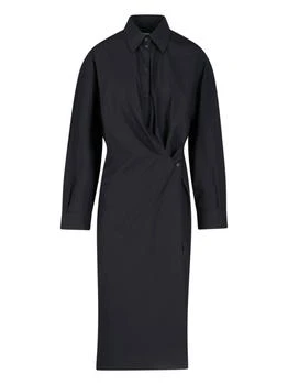 推荐Lemaire Ruched Long-Sleeved Midi Dress商品