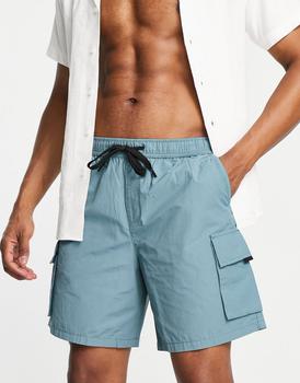 product New Look relaxed fit short with pockets in teal image