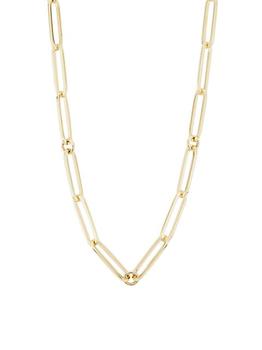 商品Saks Fifth Avenue Collection | 14K Yellow Gold Paper-Clip-Chain Necklace/18",商家Saks Fifth Avenue,价格¥12269图片