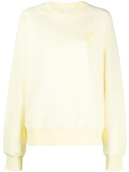 ami卫衣价格, AMI | AMI De Coeur Sweatshirt Pale Yellow商品图片 
