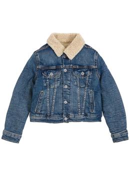 推荐Polo Ralph Lauren Denim Jacket With Teddy Classic Collar商品