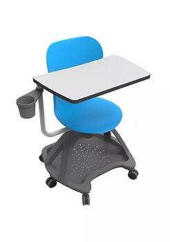 商品Luxor | All-In-One Student Desk and Chair with Bottle Holder, Flip-Up Desktop and Storage Shelf,商家Belk,价格¥4640图片