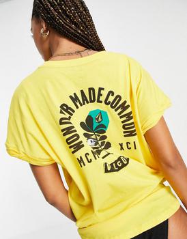 Volcom是什么牌子, Volcom | Volcom Frontye t oversized t shirt in yellow商品图片 4折