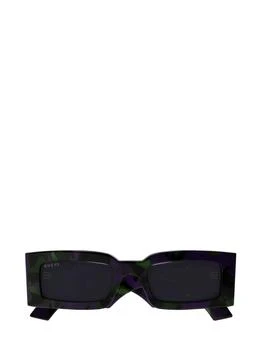 Gucci | Gucci Eyewear Rectangular Frame Sunglasses 6.2折, 独家减免邮费