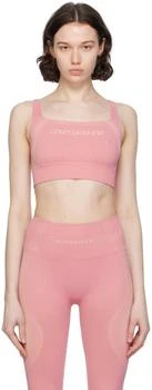 Misbhv | Pink Jacquard Sport Bra,商家SSENSE CA,价格¥718