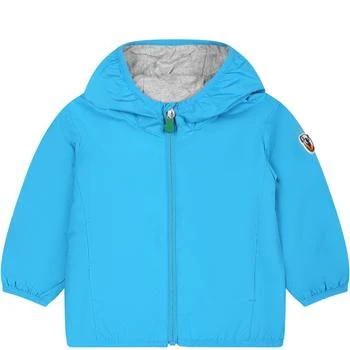 Save The Duck | Light Blue Coco Windbreaker For Baby Boy With Logo,商家Italist,价格¥1062