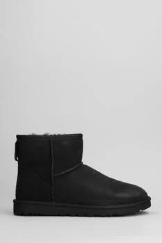 推荐Classic Mini Low Heels Ankle Boots In Black Suede商品