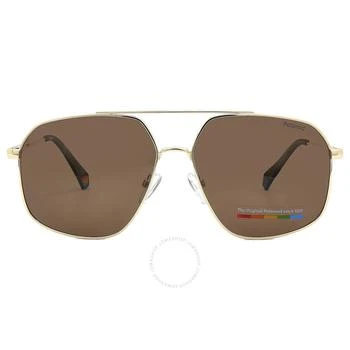 Polaroid | Polarized Bronze Navigator Unisex Sunglasses PLD 6173/S 0J5G/SP 58 3折, 满$200减$10, 满减
