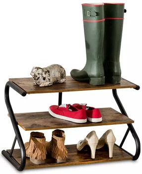 Honey Can Do | Rustic 3-Level Shoe Rack,商家Macy's,价格¥434