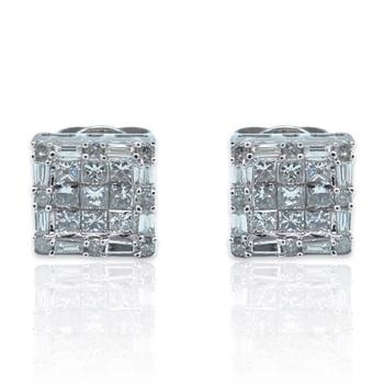 商品Tresorra | 18K White Gold Diamond Stud Earrings,商家Jomashop,价格¥6969图片