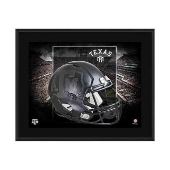 Fanatics Authentic | Texas A&M Aggies 10.5" x 13" Black Matte Alternate Helmet Sublimated Plaque,商家Macy's,价格¥225