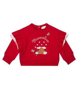 商品MONNALISA | Baby embroidered cotton-blend sweatshirt,商家MyTheresa,价格¥700图片