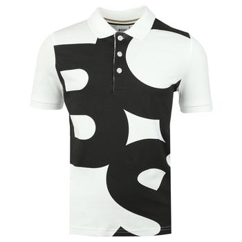 Hugo Boss | White Short Sleeve Oversized Logo Polo Shirt商品图片,额外8折, 额外八折