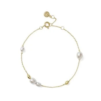 推荐Fine chain sml grey pearl & gold bead bl商品