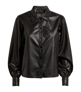 ALL SAINTS | Faux Leather Bella Shirt商品图片,独家减免邮费