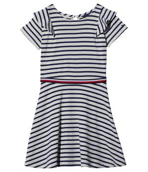 商品Tommy Hilfiger | Stripe Ruffle Dress (Big Kids),商家Zappos,价格¥194图片