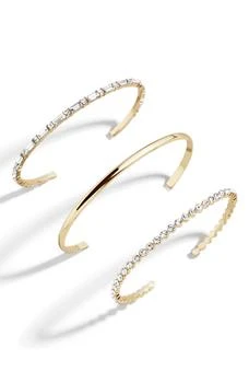 BAUBLEBAR | Assorted Set of 3 Crystal Cuff Bracelets,商家Nordstrom Rack,价格¥298